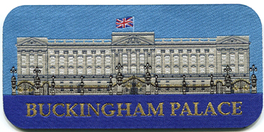 Buckingham Palace Sew On Woven Badge 13.6cm x 6.6cm