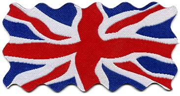 Union Flag Iron On Woven Badge 9.5cm x 5cm