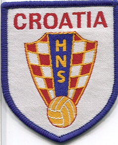 Croatia National Sew On Woven Badge 6.5cm x 7.5cm
