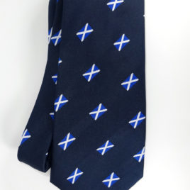 Scottish Flag Jacquard Woven Ties 3.5 inch tip