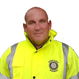 Rotary Personalised Hi Vis Jackets your Club Logo detailed with Name and Office