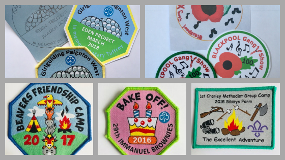 Scouts, Guides, brownies and Cubs badges